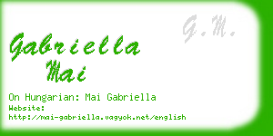 gabriella mai business card